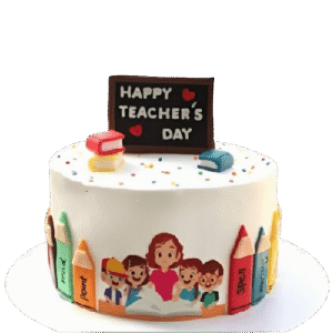 Chalkboard Delight Teacher's Day Cake