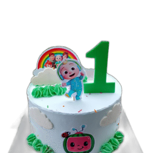 1 Year Rainbow Birthday Cake