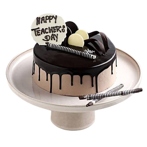 Chocolate Truffle Drip Teacher's Day Cake