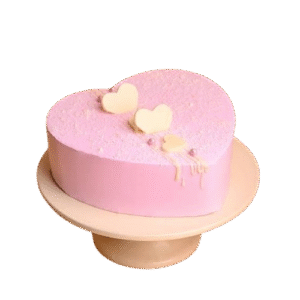 Pink Heart Velvet Cake