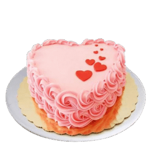 Heart-Shaped Rosette Cake