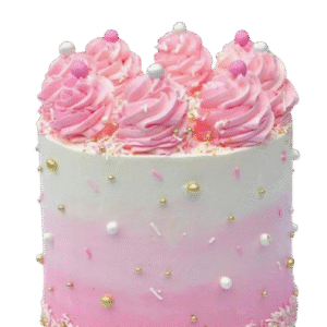 Tall Blush & Bloom Cake