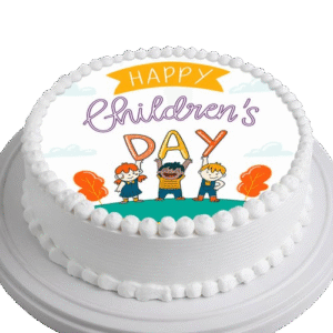 Festive Banner Children's Day Cake