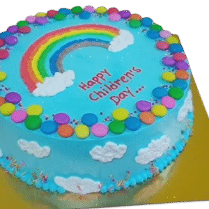 Rainbow Sky Children's Day Cake